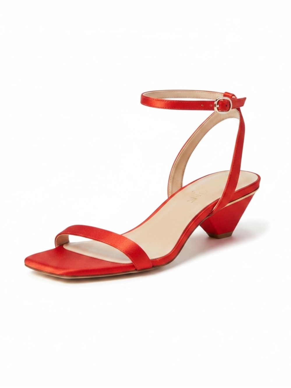 NWT Antonio Melani Red Satin Strappy Heels